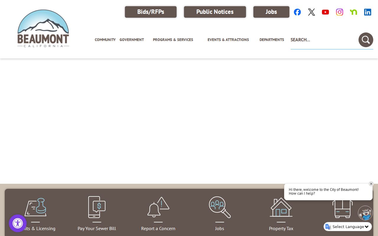 Beaumont people search City of Beaumont official website
