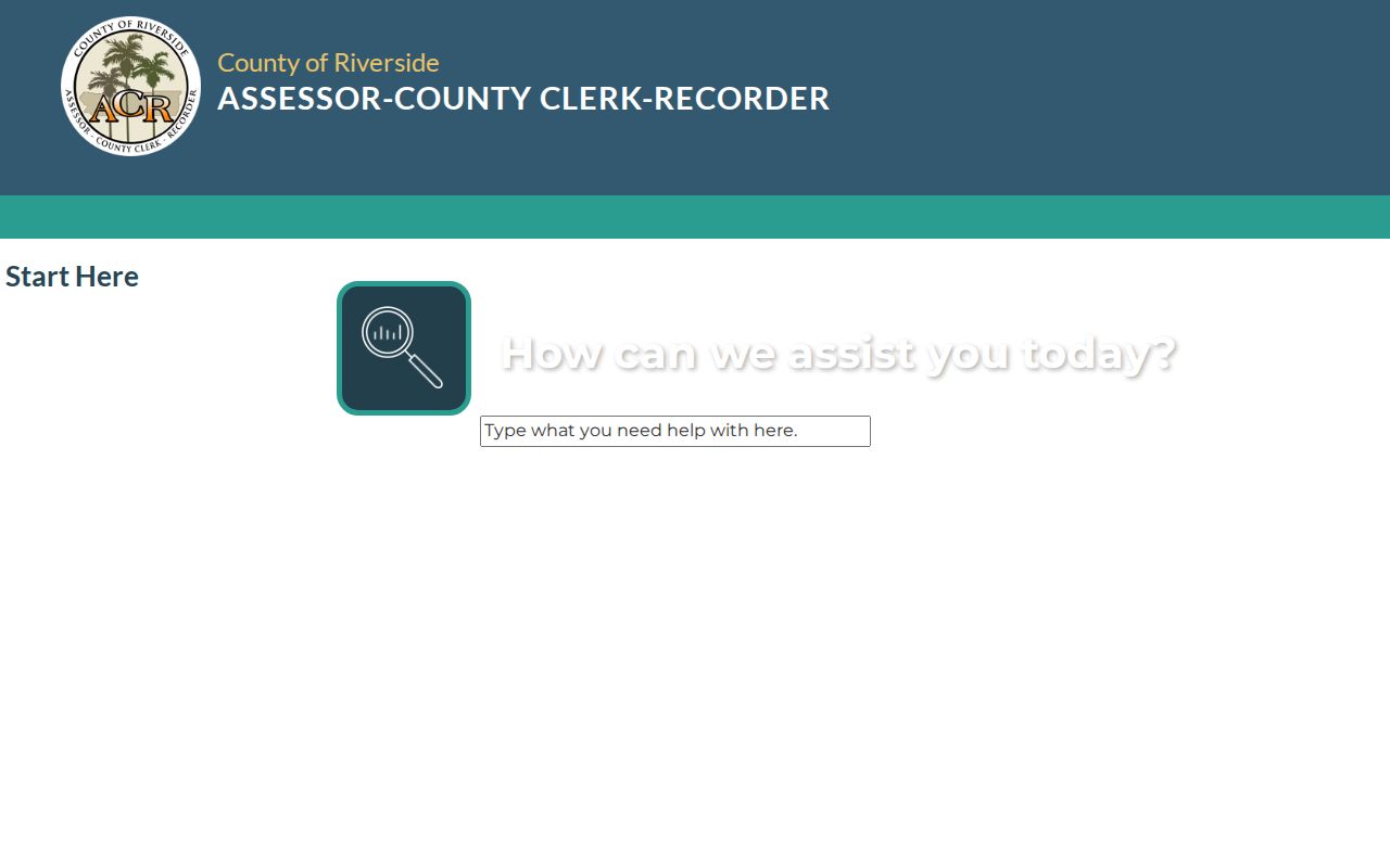 Beaumont people search Riverside County ACR records office